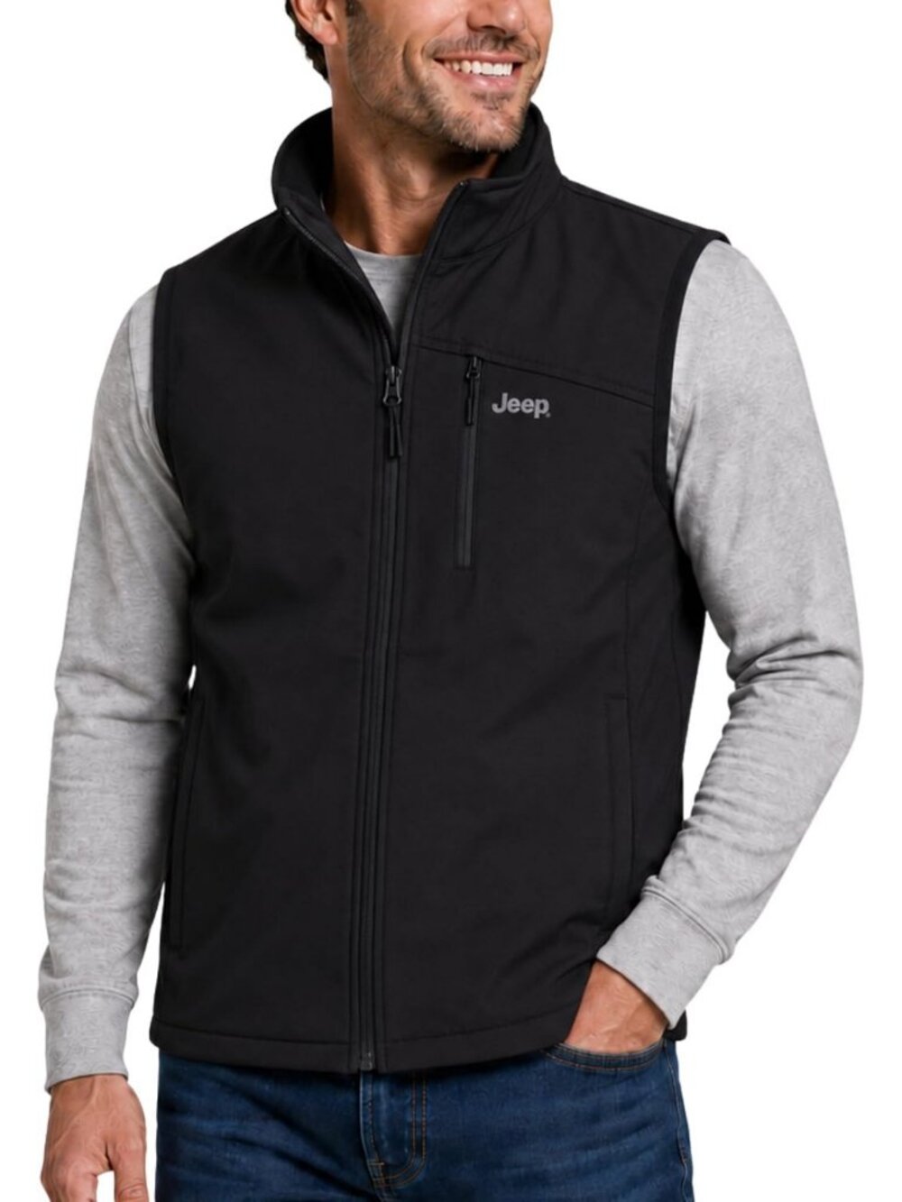 Men's Lightweight Softshell Vest - Waterproof, Wind Resistant, Insulated Outdoor